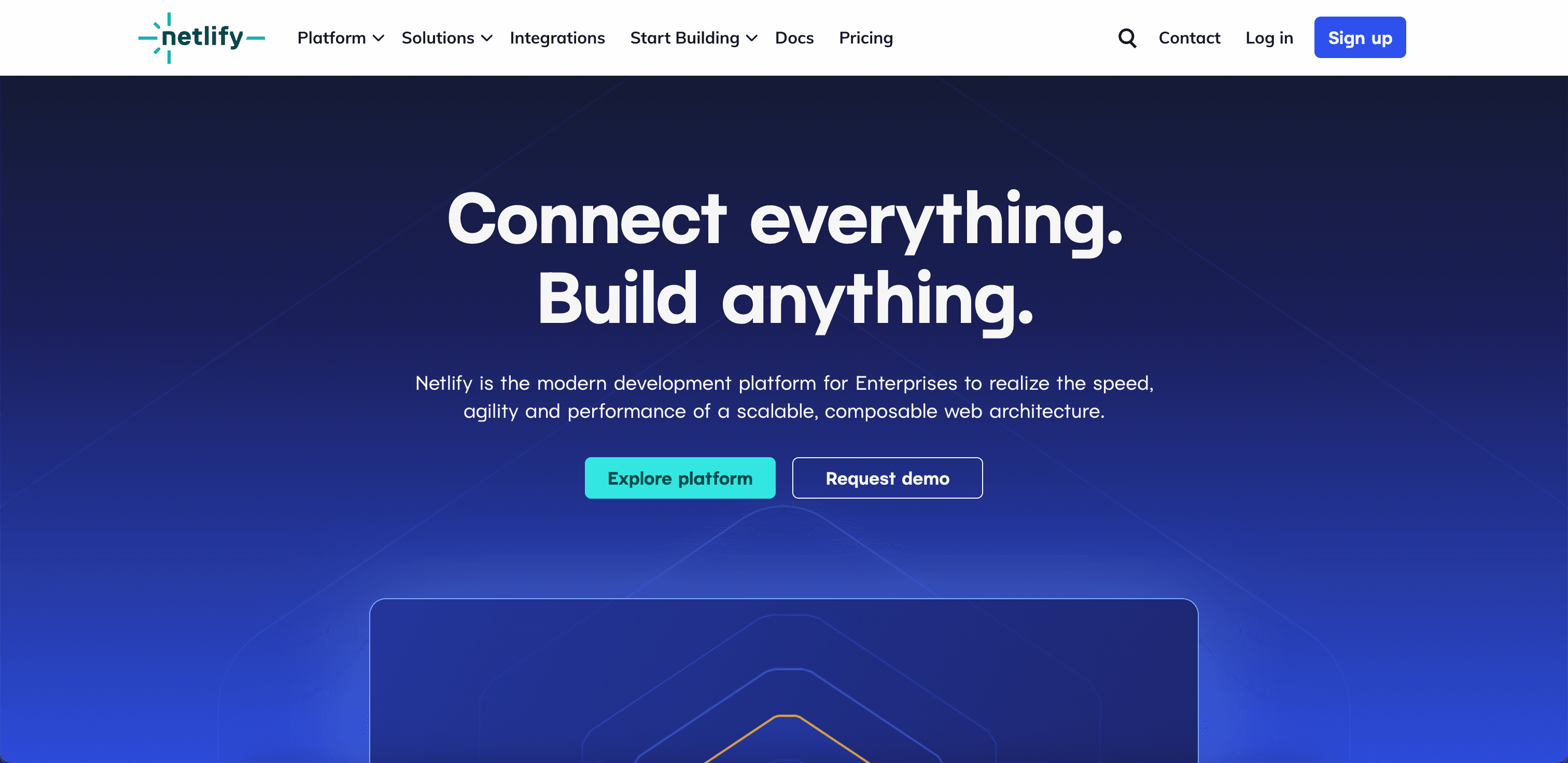 Netlify website screenshot